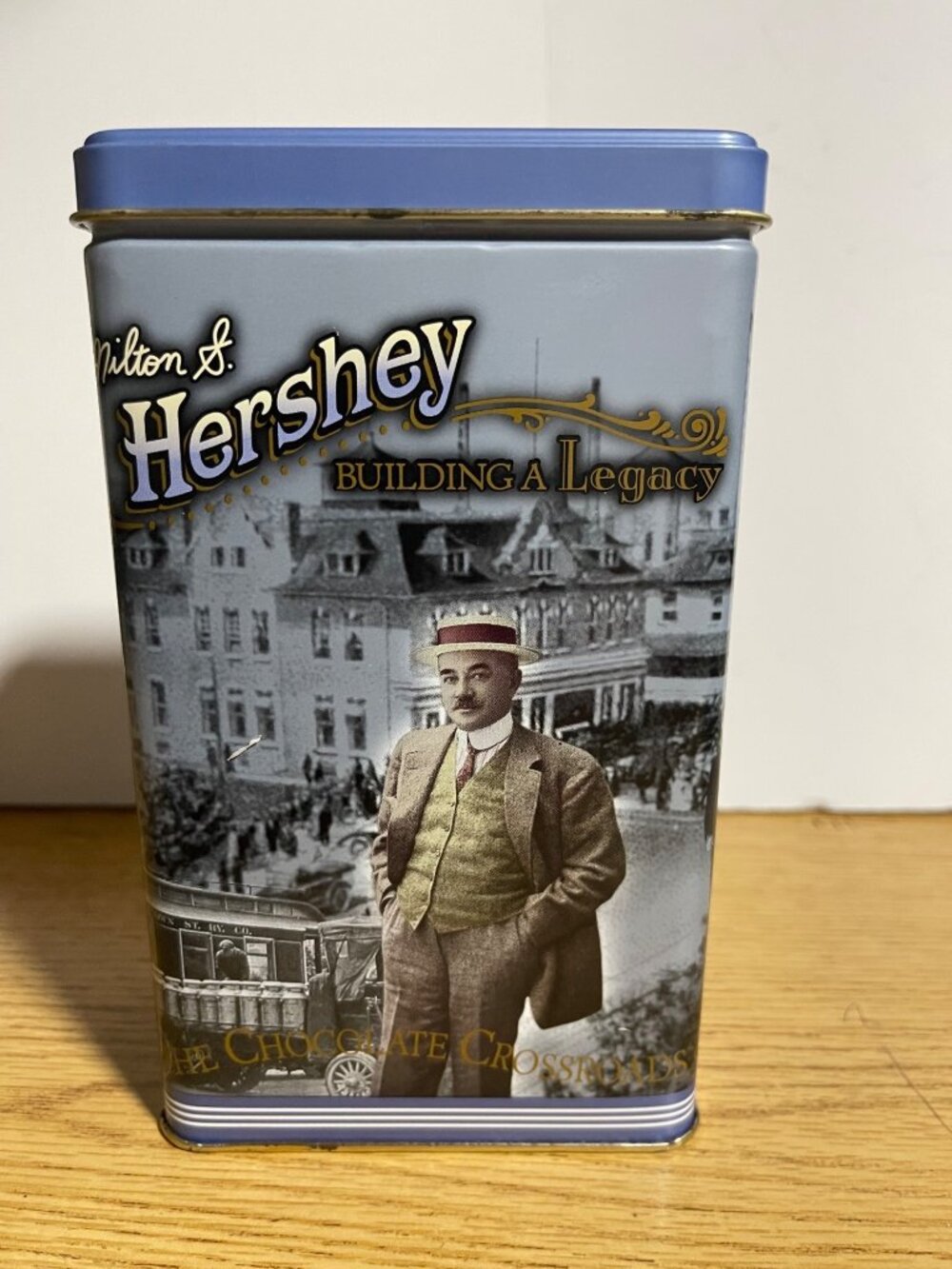 Vintags 1996 Milton S. Hershey Building A Legacy Tin Canister Series #2